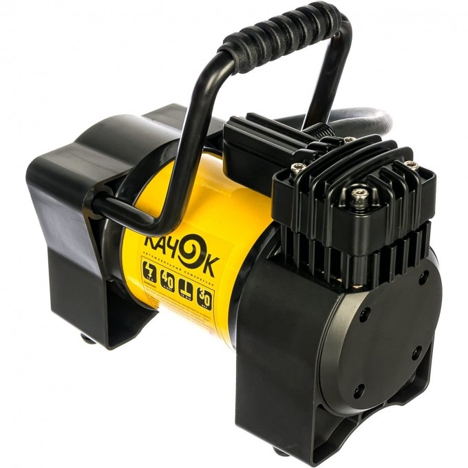 Автомобильный портативный компрессор BERKUT КАЧОК К90 N с витым шлангом-удлинителем TK90 N