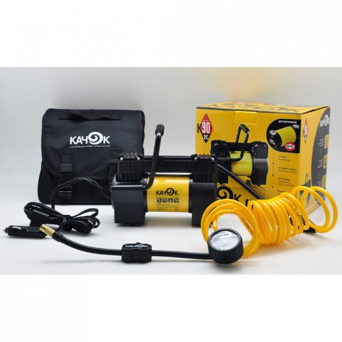 Автомобильный портативный компрессор двухцилиндровый BERKUT КАЧОК К90X2C K90X2C-1